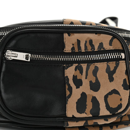 Alexander Wang Lambskin Suede Leopard Attica Belt Bag Black 7 of 10