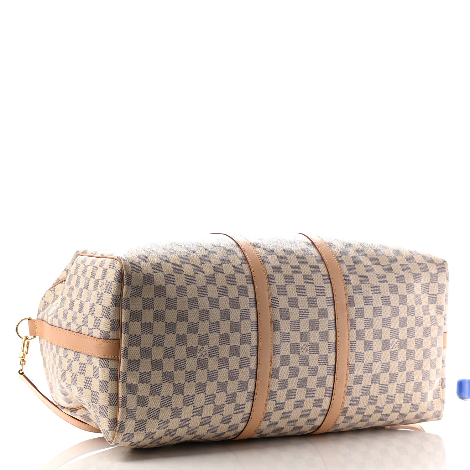 Louis Vuitton Damier Azur Keepall Bandouliere 55 4 of 14