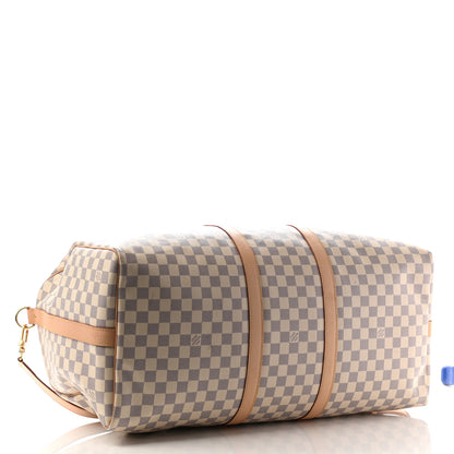 Louis Vuitton Damier Azur Keepall Bandouliere 55 4 of 14