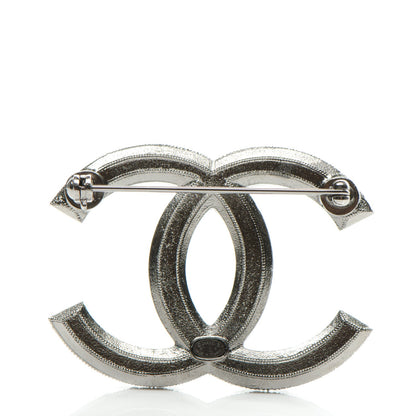 Chanel Ruthenium Bead CC Brooch Dark Grey 3 of 5