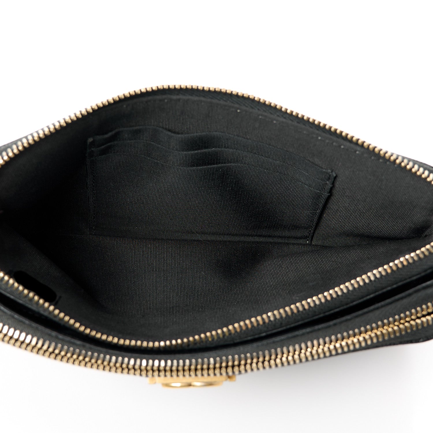 Chanel Caviar Chevron Small Boy Clutch With Chain Black 6 of 14