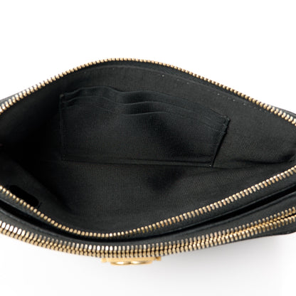 Chanel Caviar Chevron Small Boy Clutch With Chain Black 6 of 14