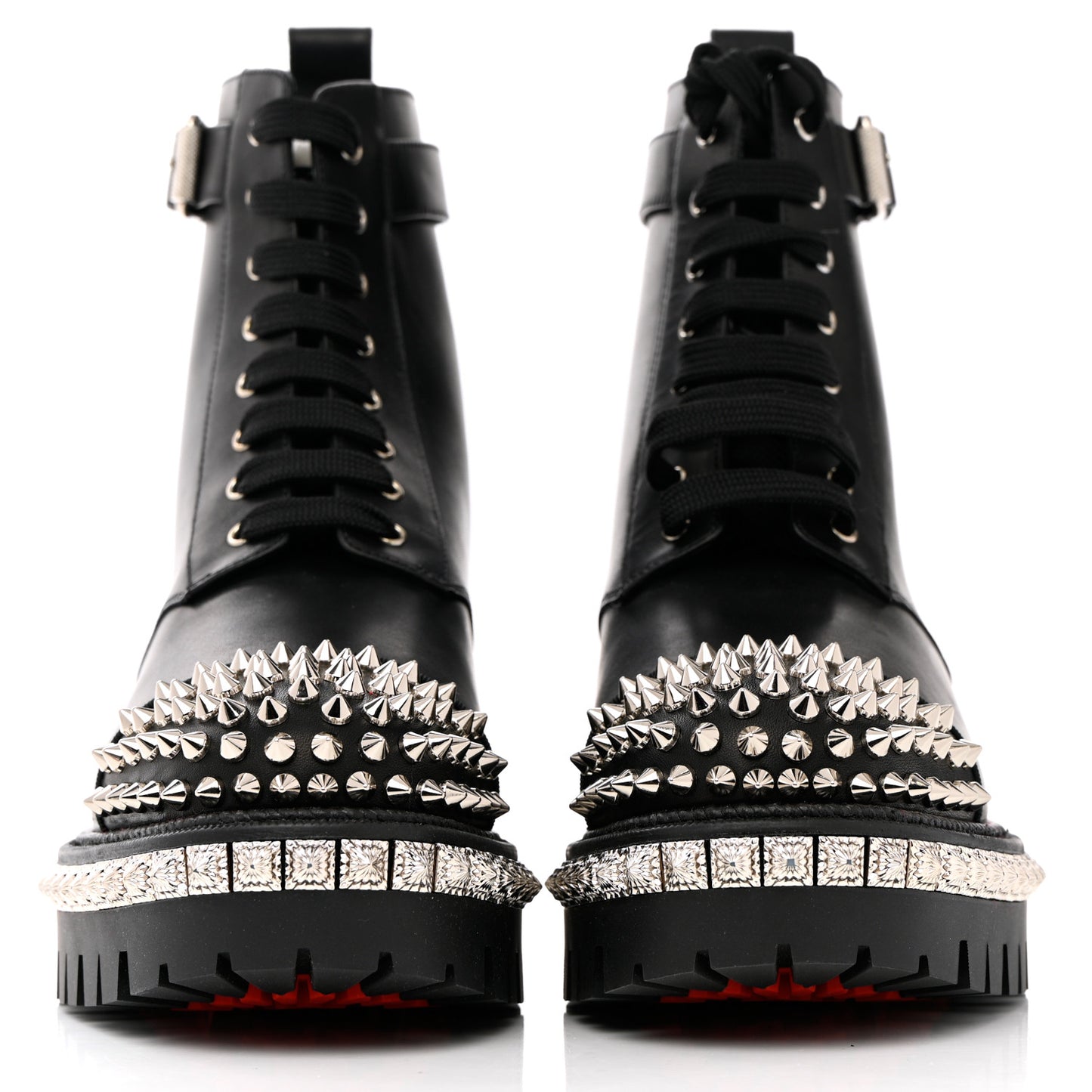 Spikes Combat Boots 38.5 Black