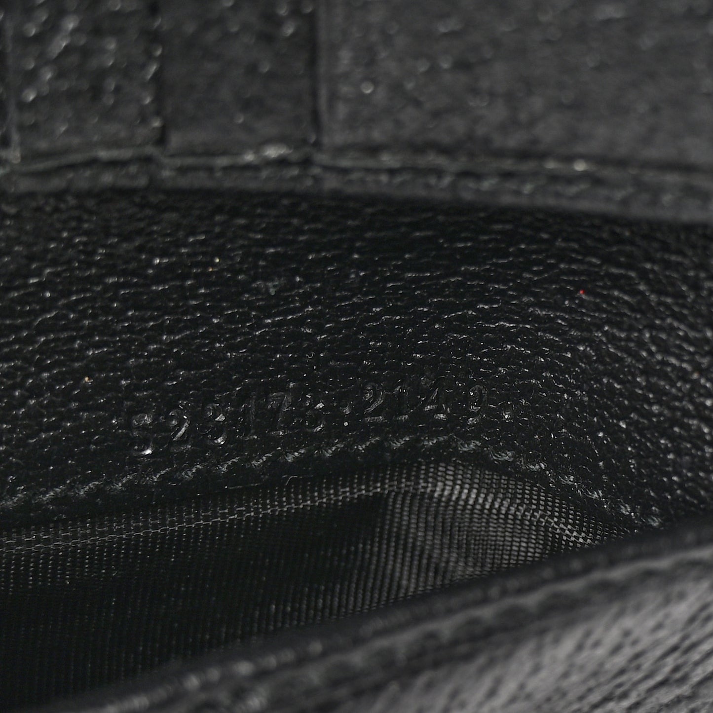 Textured Calfskin Web Ophidia French Flap Wallet Black