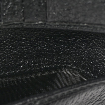 Gucci Textured Calfskin Web Ophidia French Flap Wallet Black 7 of 8