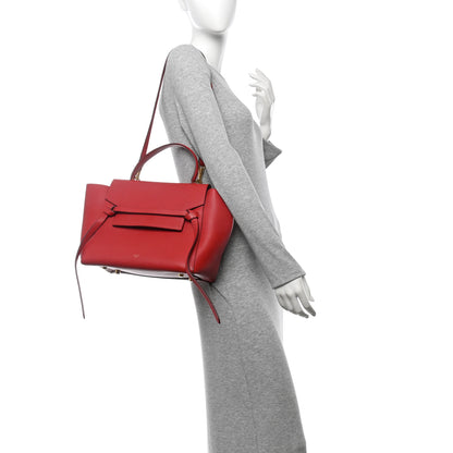 Celine Grained Calfskin Mini Belt Bag Coquelicot 2 of 11