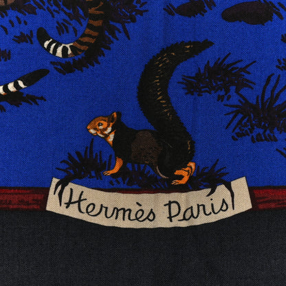Hermes Cashmere Silk Tendresse Feline Shawl 140 4 of 6