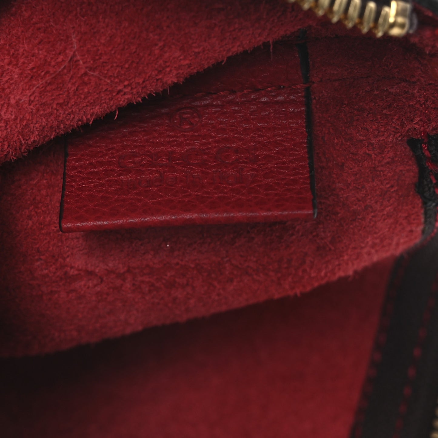 Pebbled Calfskin Medium Logo Portfolio Clutch Hibiscus Red