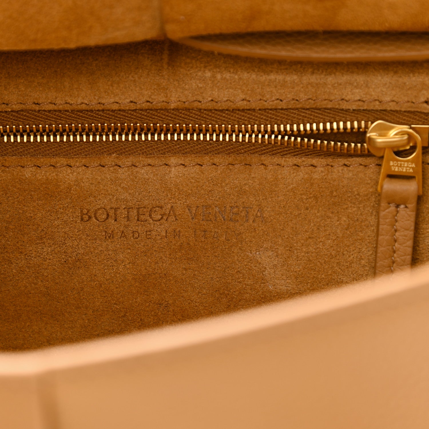 Bottega Veneta Grained Calfskin Maxi Intrecciato Mini Arco Caramel 6 of 11