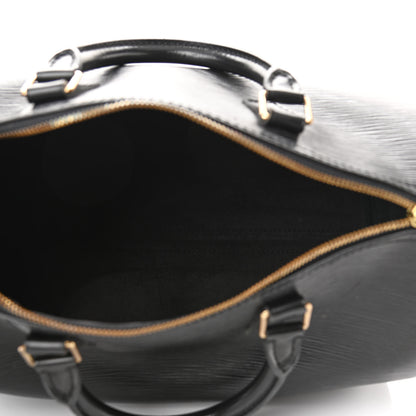 Louis Vuitton Epi Speedy 30 Black 5 of 13