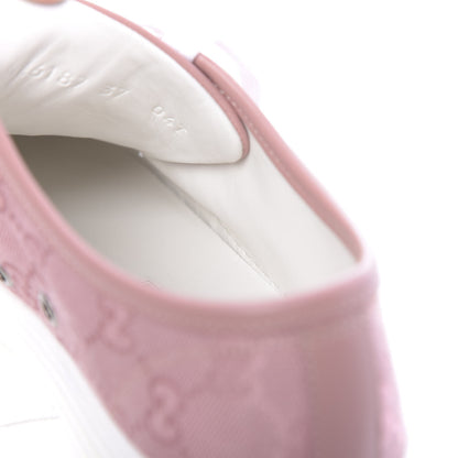 Gucci GG Monogram Calfskin Womens Low Top Sneakers 37 Pink Soft Pink 11 of 13