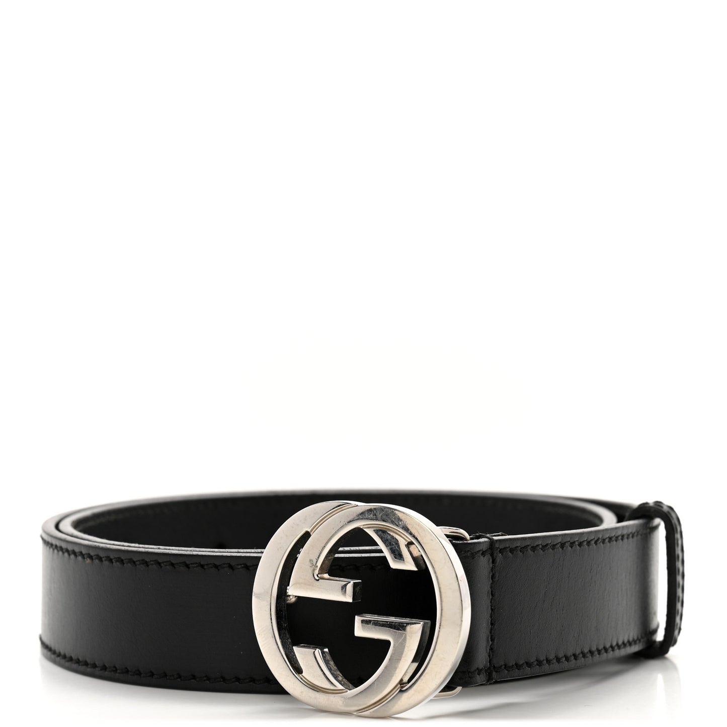 Calfskin Interlocking G Belt 80 32 Black