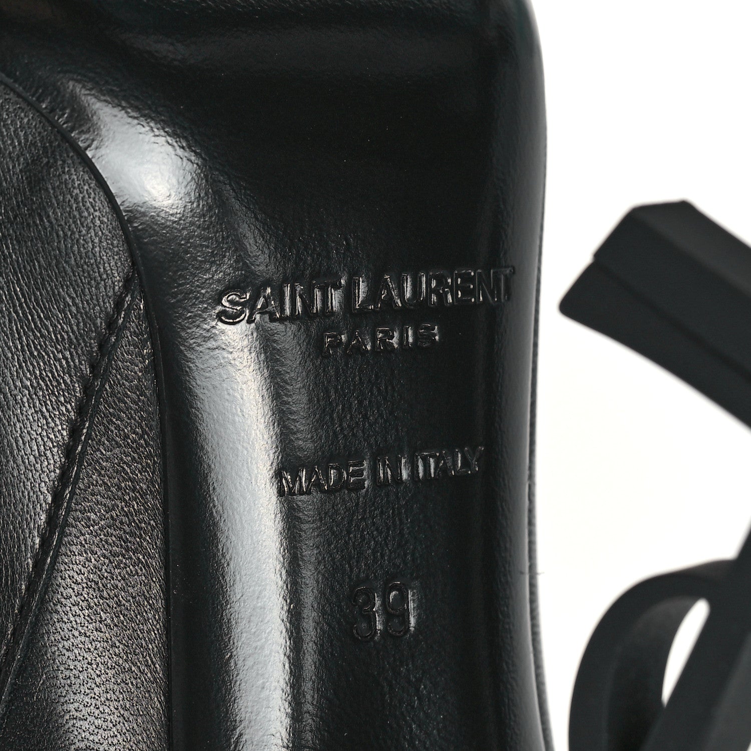 Saint Laurent Calfskin Opyum Ankle Boots 39 Black 7 of 10