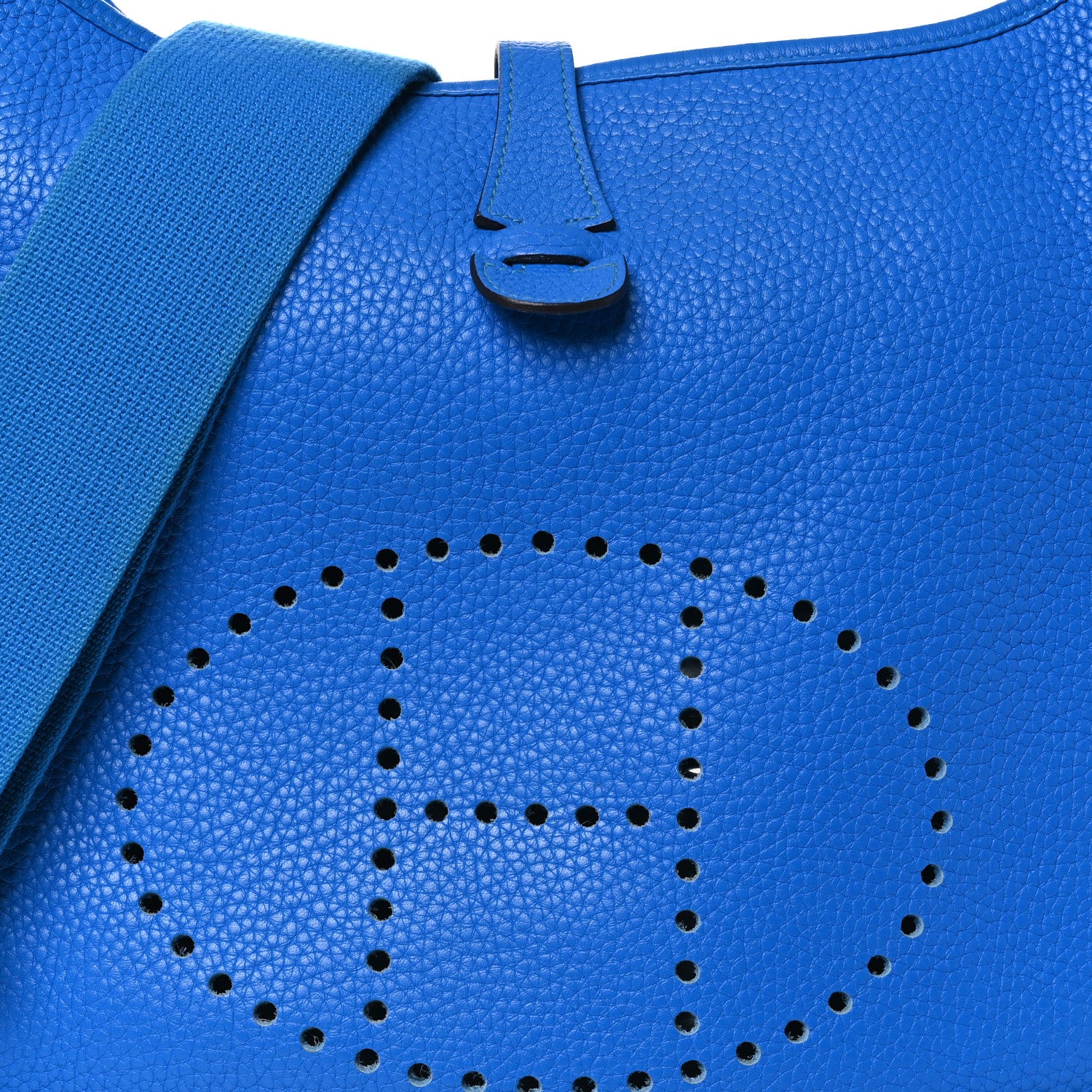 Hermes Taurillon Clemence Evelyne III PM Bleu Hydra 8 of 13