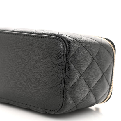 Chanel Caviar Quilted Small Vanity Case With Chain Black 10 of 11