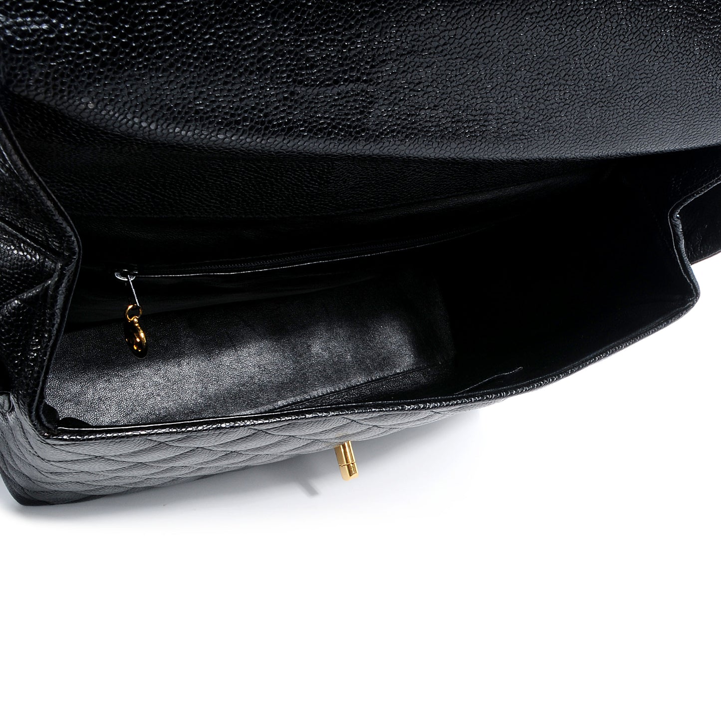 Caviar Quilted Crossbody Bag Black