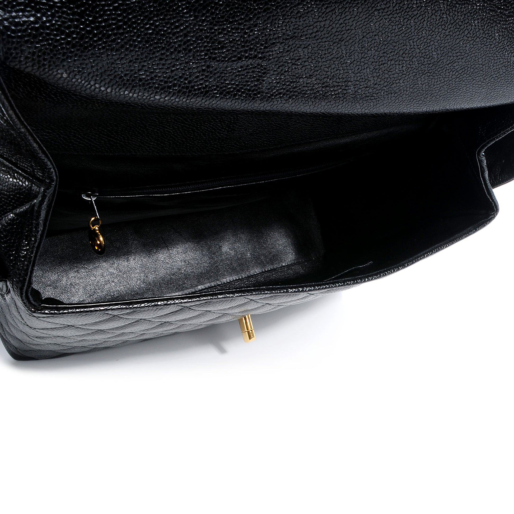 Chanel Caviar Quilted Crossbody Bag Black 5 of 7