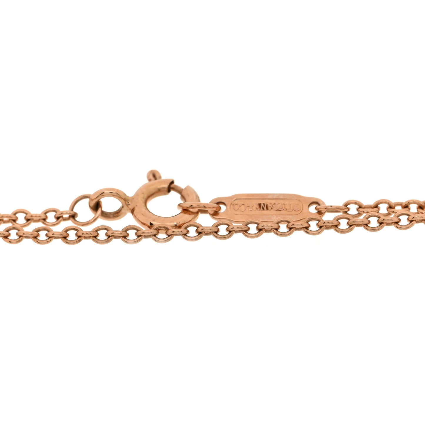 18K Rose Gold Diamond T Double Chain Bracelet