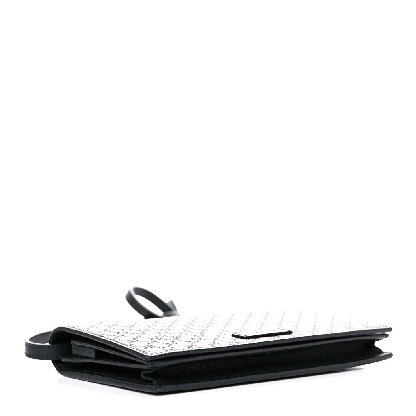 Microguccissima Crossbody Wallet Black
