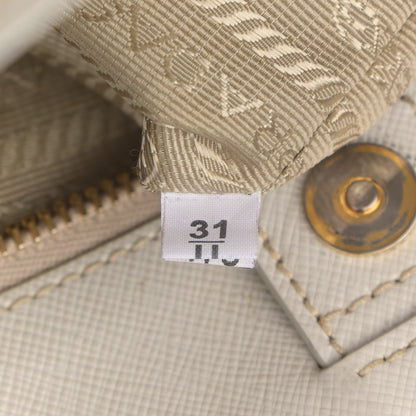 Prada Saffiano Medium Galleria Double Zip Tote Bianco 8 of 19