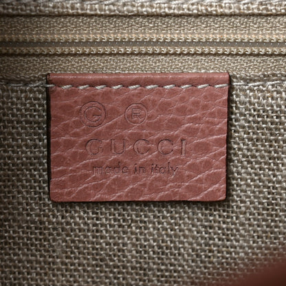 Gucci Dollar Calfskin Medium Interlocking G Top Handle Shoulder Bag Soft Pink 6 of 10