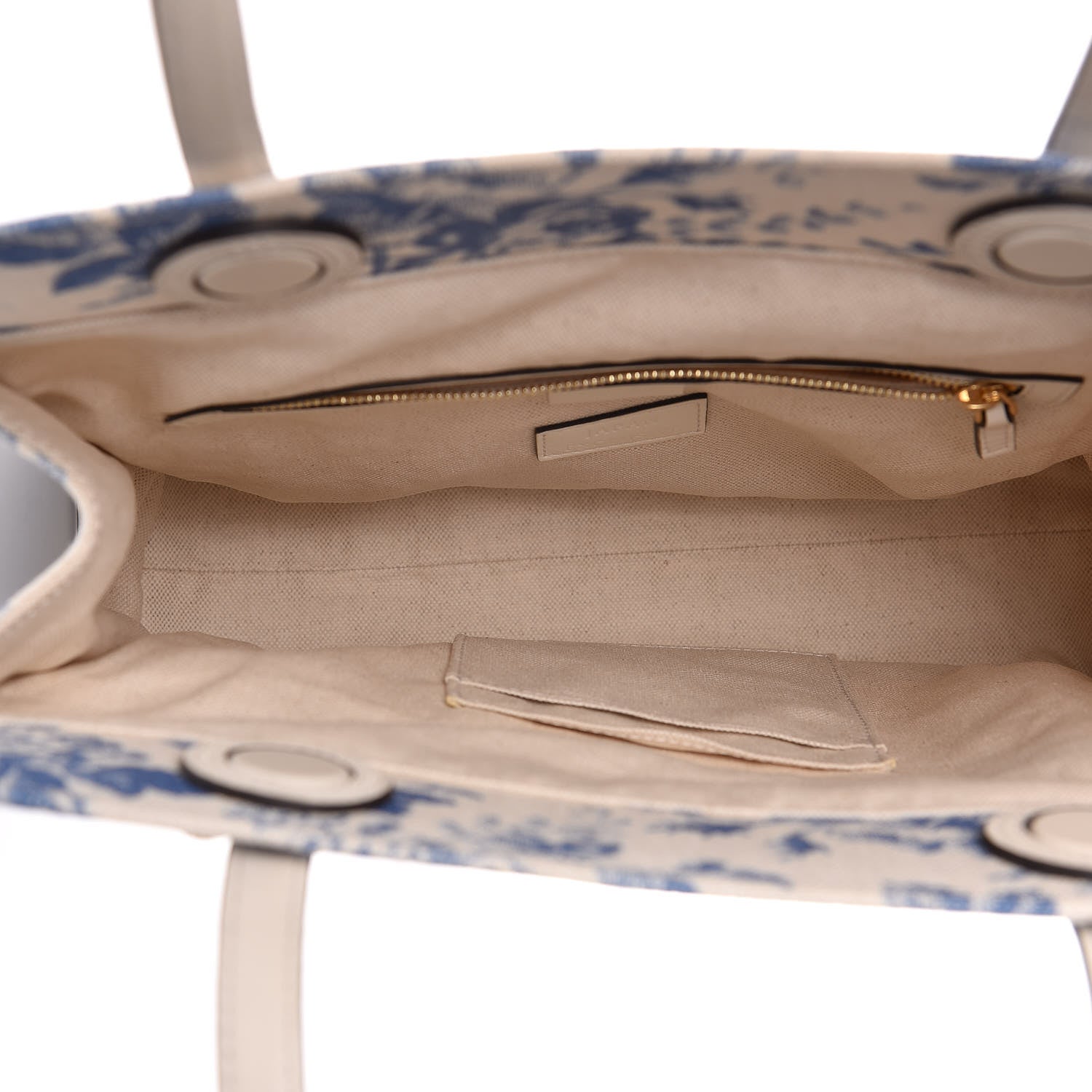 Gucci Canvas Herbarium Print Tote Blue 5 of 13