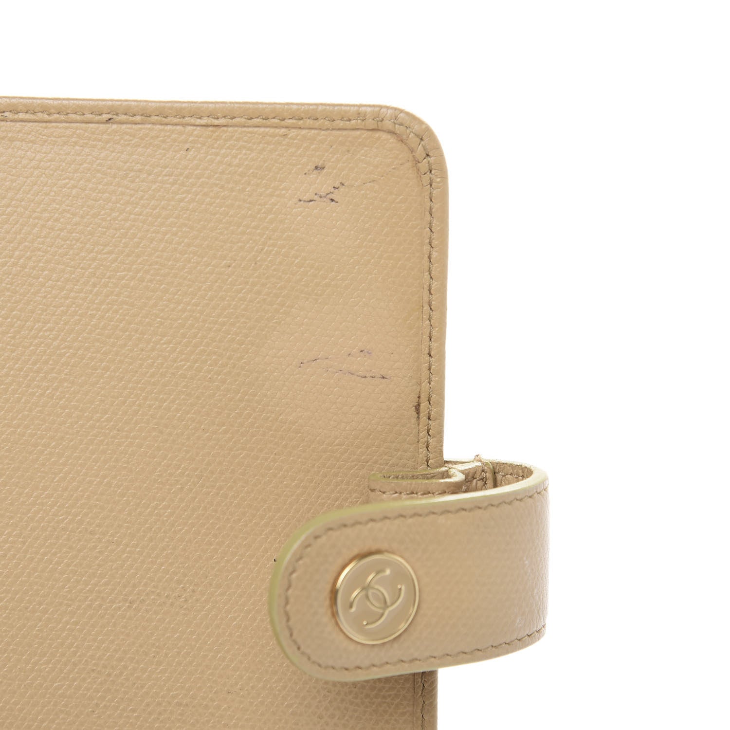 Chanel Goatskin Small Ring Agenda Planner Beige 8 of 8