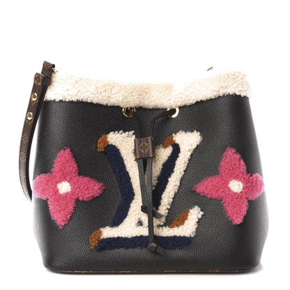 Louis Vuitton Calfskin Teddy NeoNoe MM Black 3 of 13
