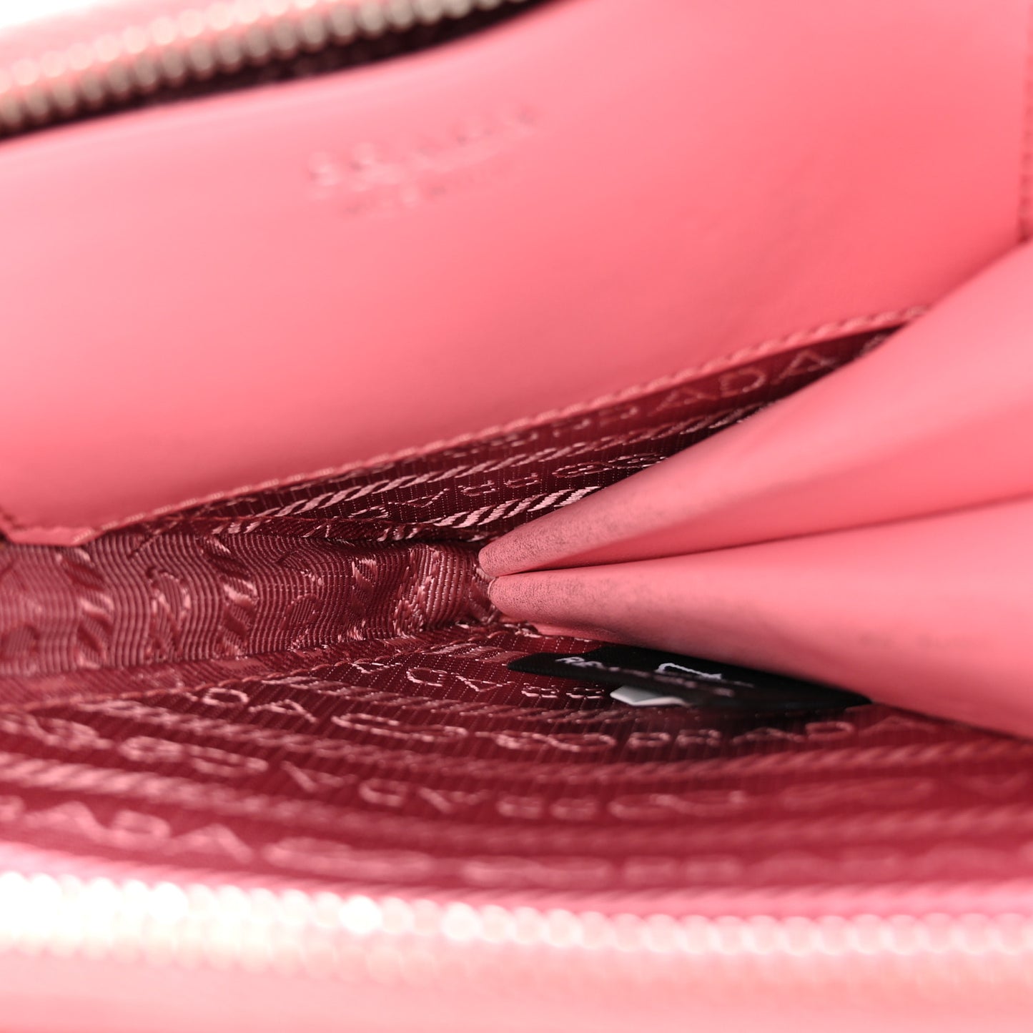 Saffiano Mini Triangle Crossbody Pouch Petalo