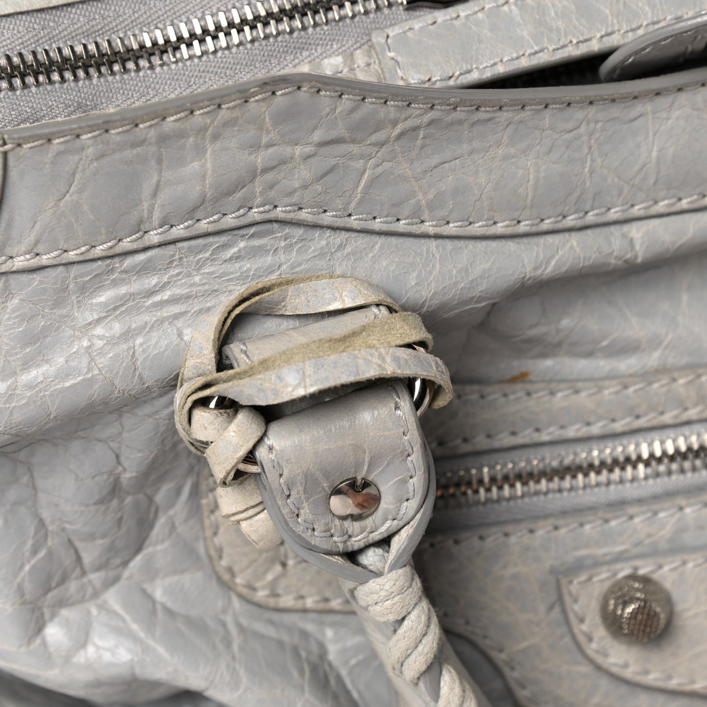 Agneau Giant 12 Silver Hardware City Gris Ciment