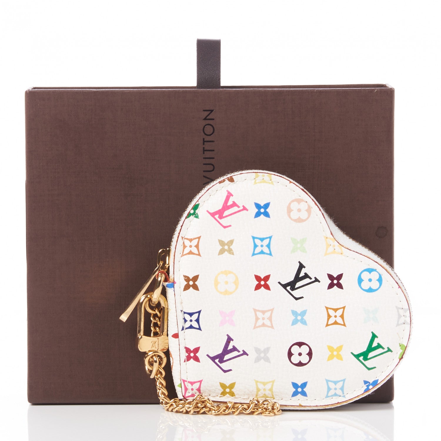 Louis Vuitton Monogram Multicolor Coeur Heart Coin Purse White 8 of 8