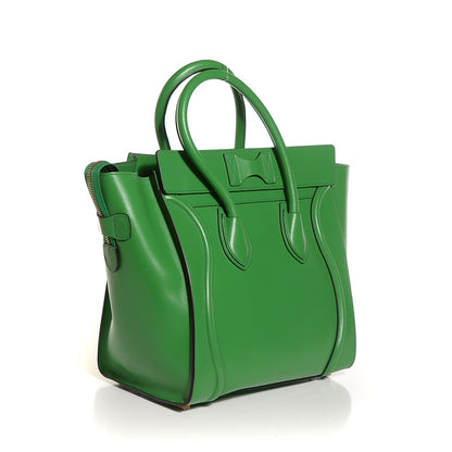 Celine Palmelato Calfskin Mini Luggage Grass Green 3 of 8