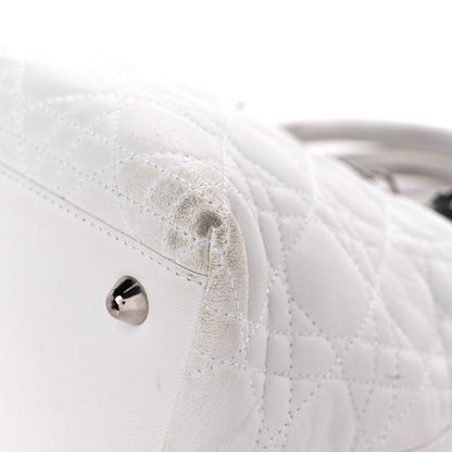 Christian Dior Lambskin Cannage Small Soft Lady Dior White 8 of 25