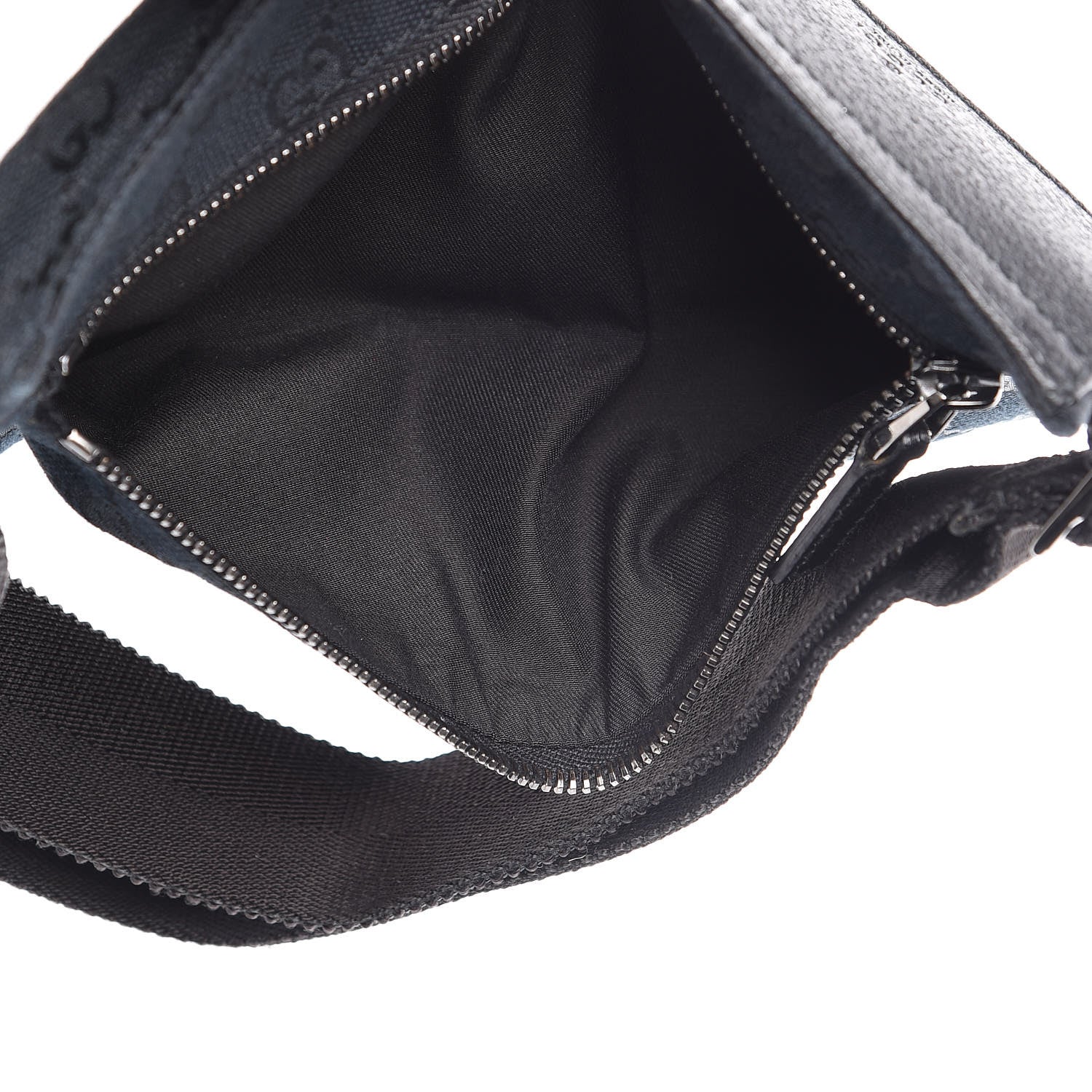 Gucci GG Monogram Double Pocket Belt Bag Black 5 of 10