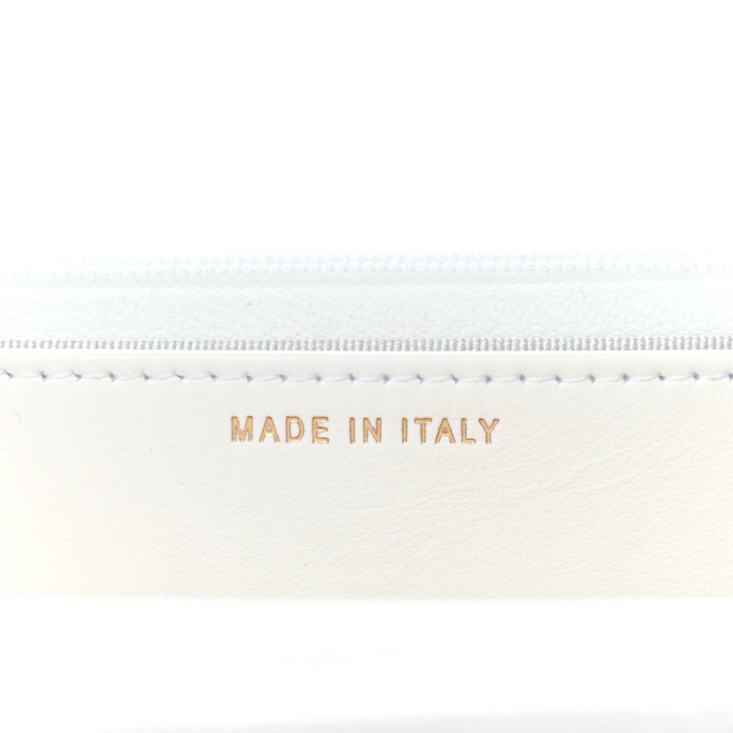Caviar Quilted Wallet On Chain WOC White