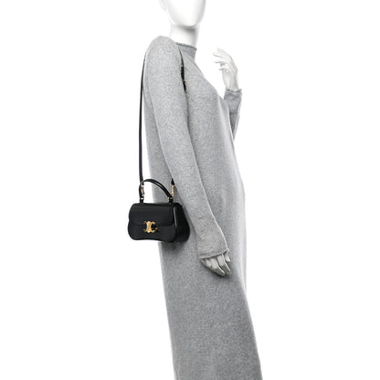 Celine Shiny Calfskin Teen Lola Bag Black 2 of 10