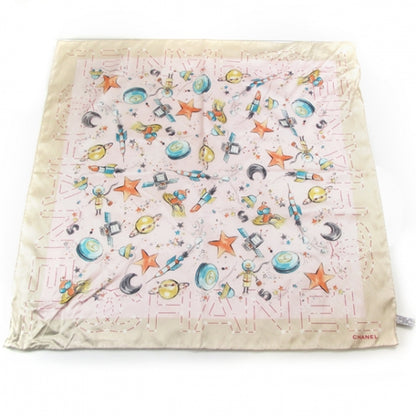 Chanel Silk Space Stars Astronaut Scarf 1 of 4