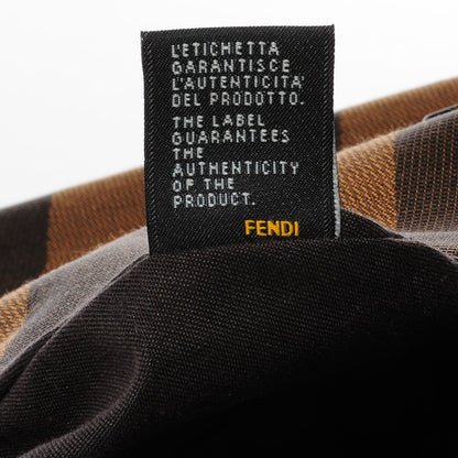 Fendi Jacquard Calfskin Pequin Crossbody Tobacco 11 of 11