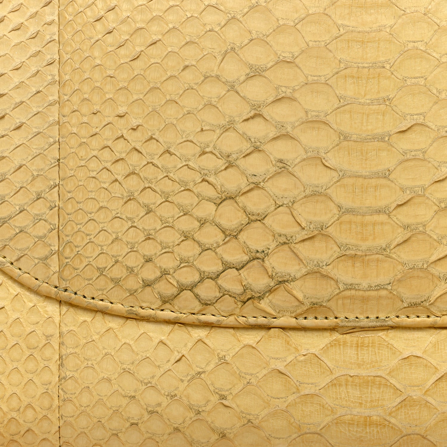 Chanel Snakeskin Jumbo Double Flap Yellow 15 of 18