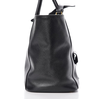 Prada Saffiano Cuir Front Pocket Tote Black 19 of 20