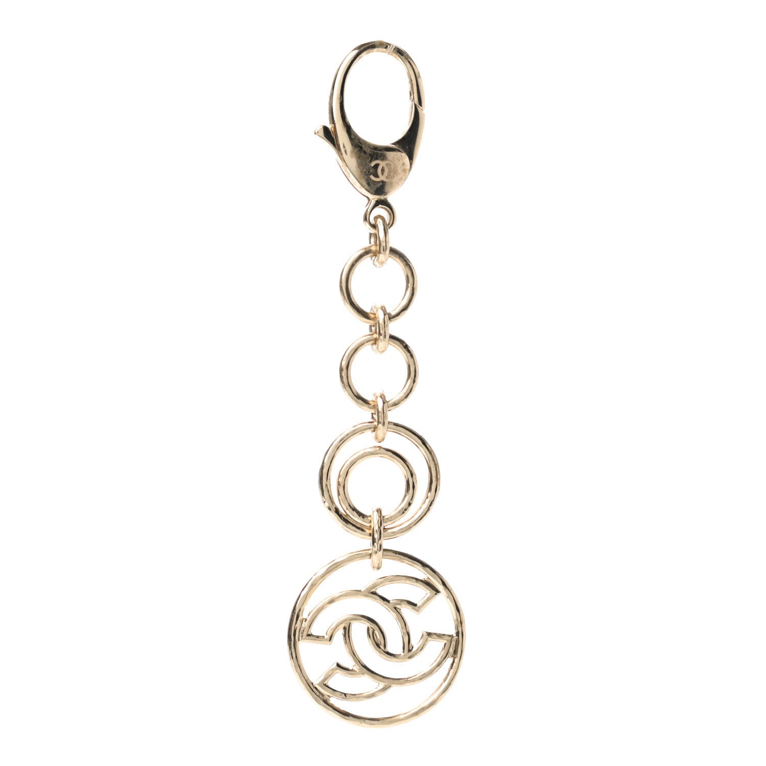Chanel Hoop Cuba CC Key Chain Gold 1 of 3