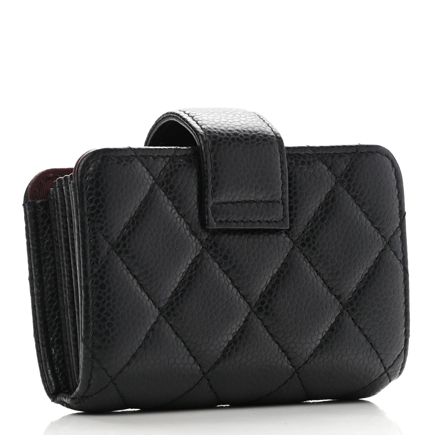 Chanel Caviar Quilted Gusseted Card Holder Black 3 of 8