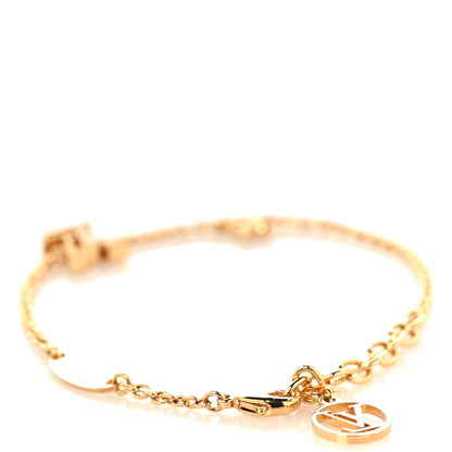 Louis Vuitton Metal Crystal LV Iconic Bracelet Gold 3 of 5