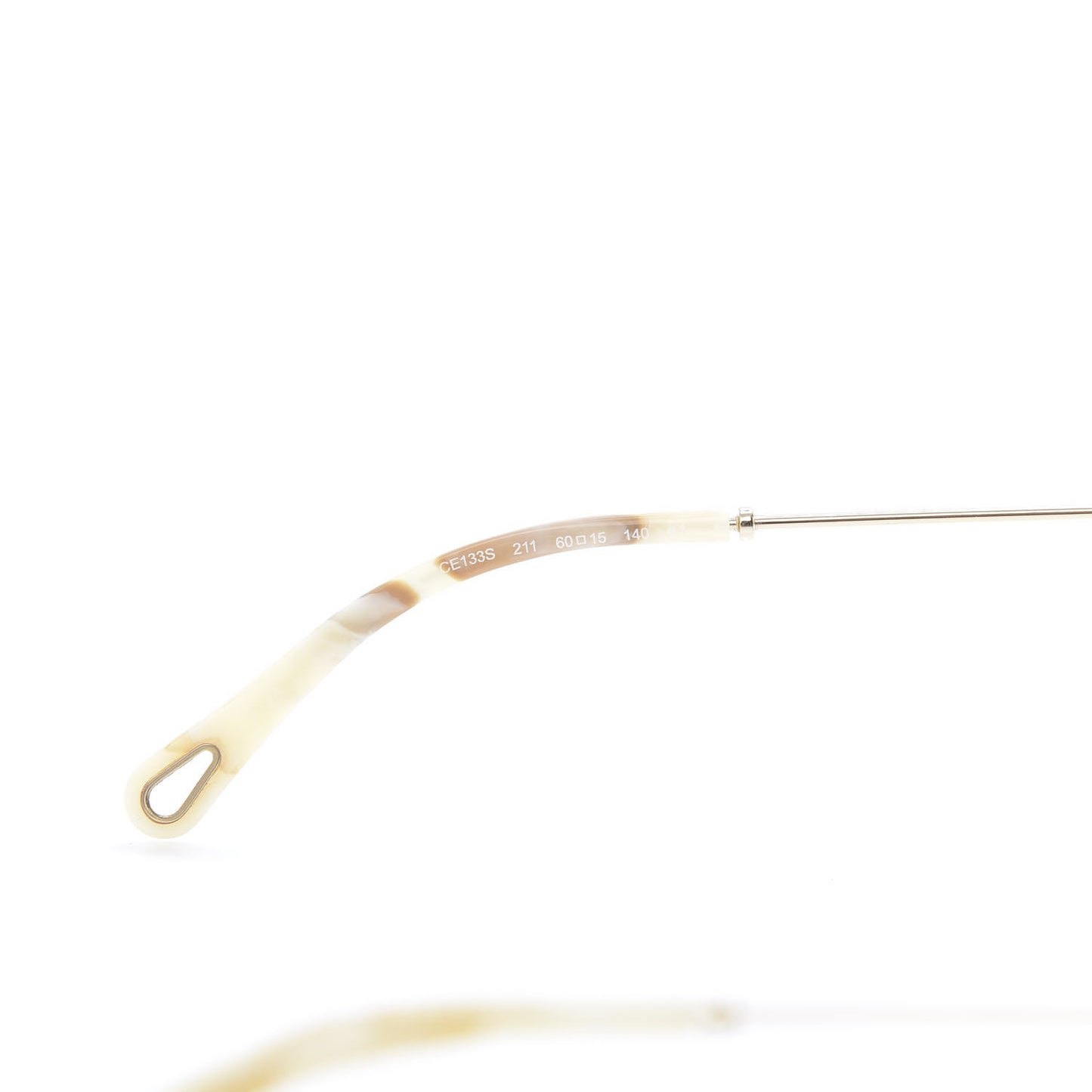 Poppy Cutout Square Sunglasses CE133S Gold Pink