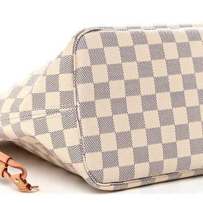 Louis Vuitton Damier Azur Neo Neverfull MM Rose Ballerine 9 of 11