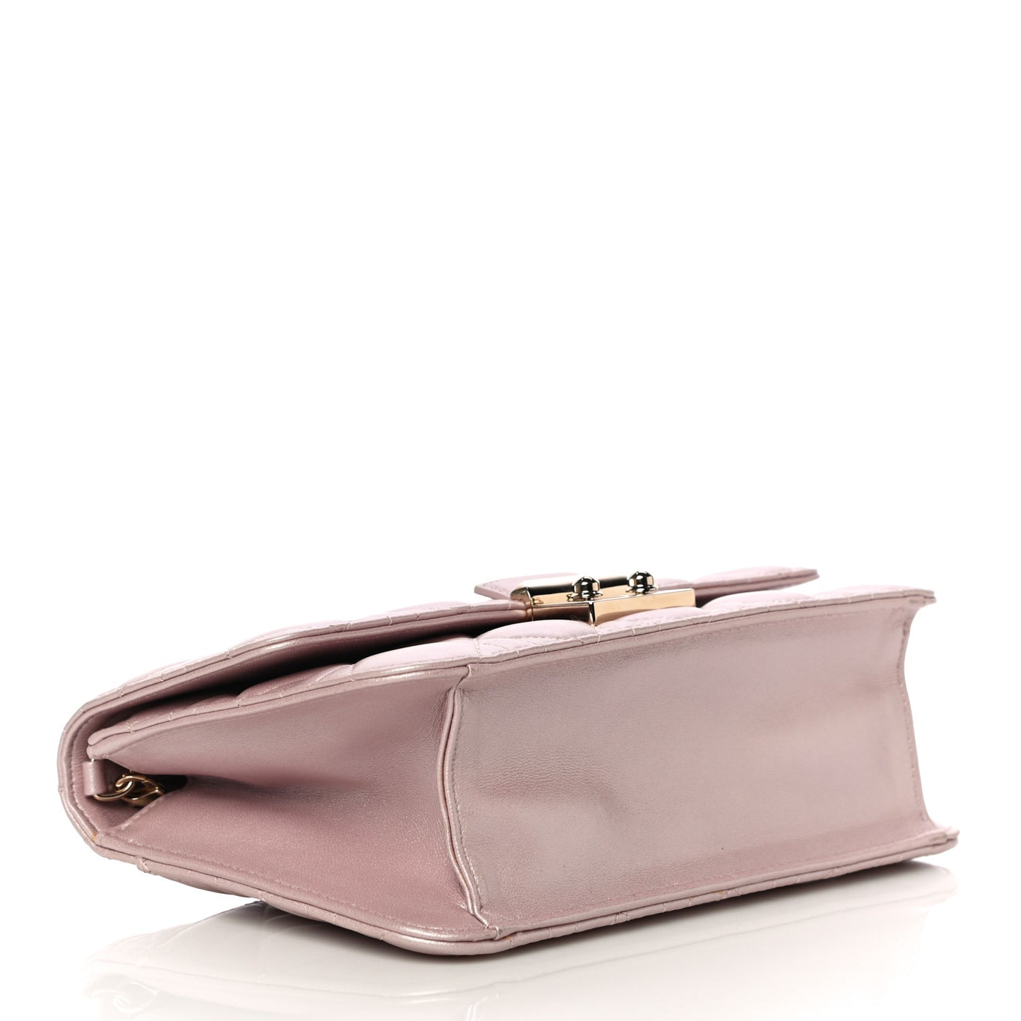 Pearly Lambskin Cannage Miss Dior Promenade Pouch Lotus