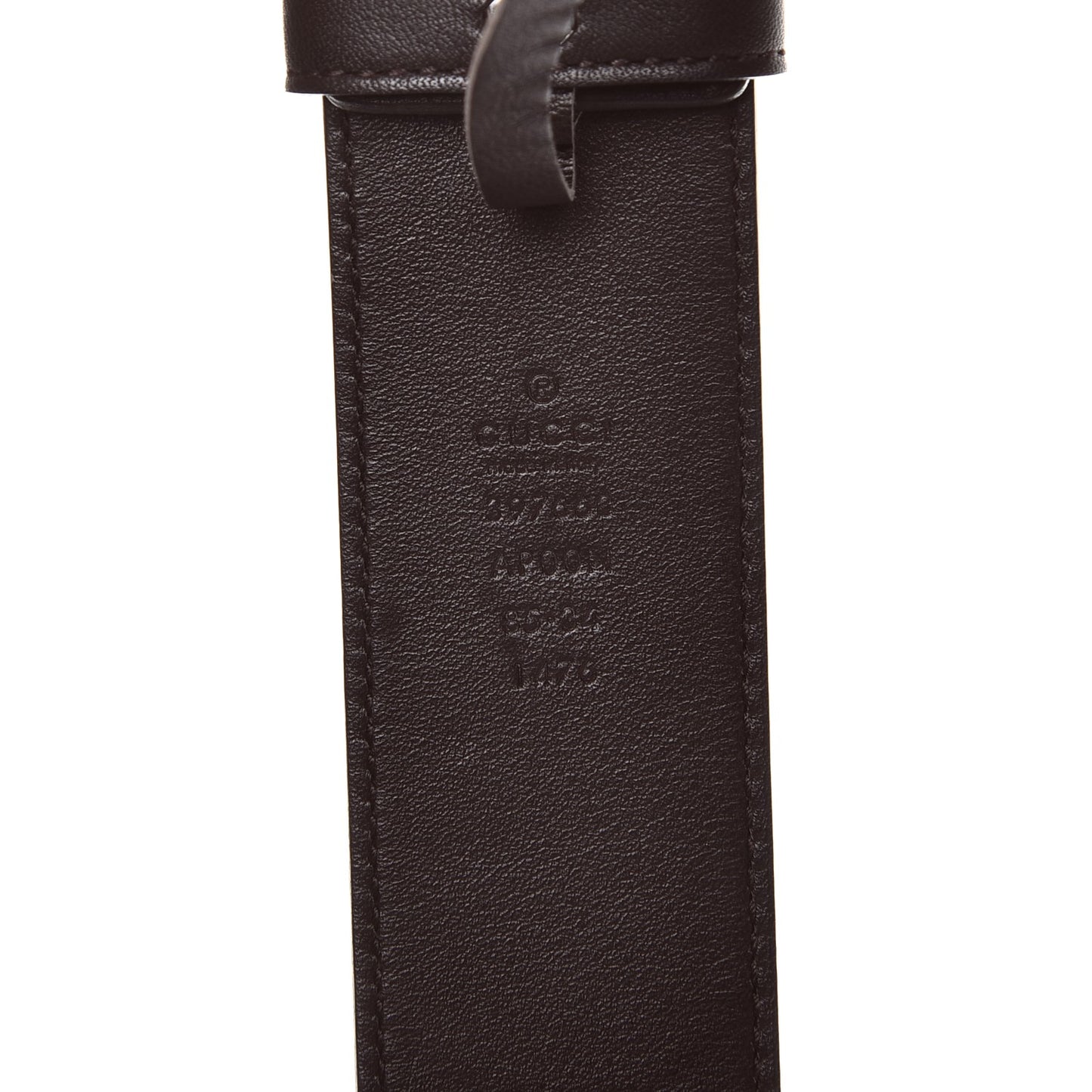 Calfskin Double G 40mm Belt 85 34 Dark Cocoa
