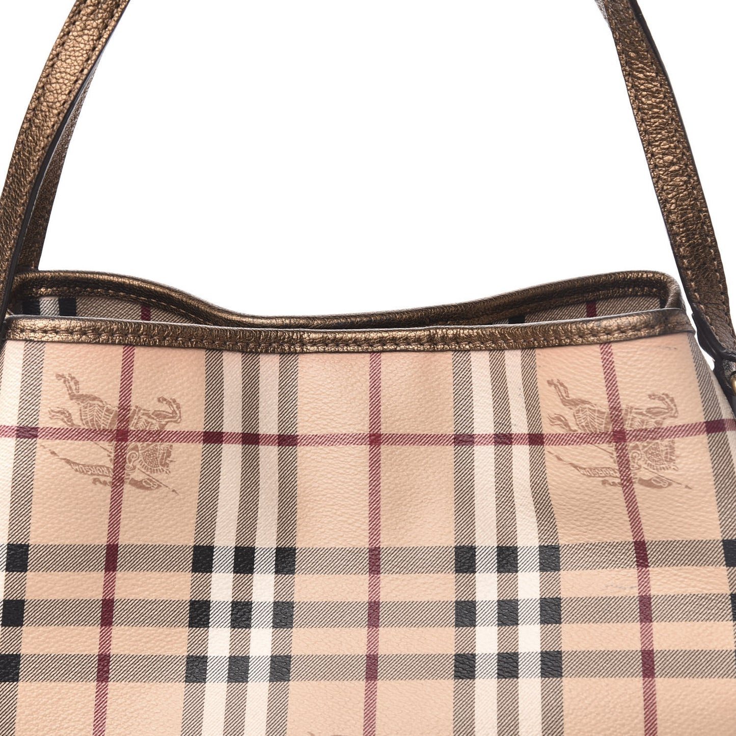 Haymarket Check Small Canterbury Tote Bronze