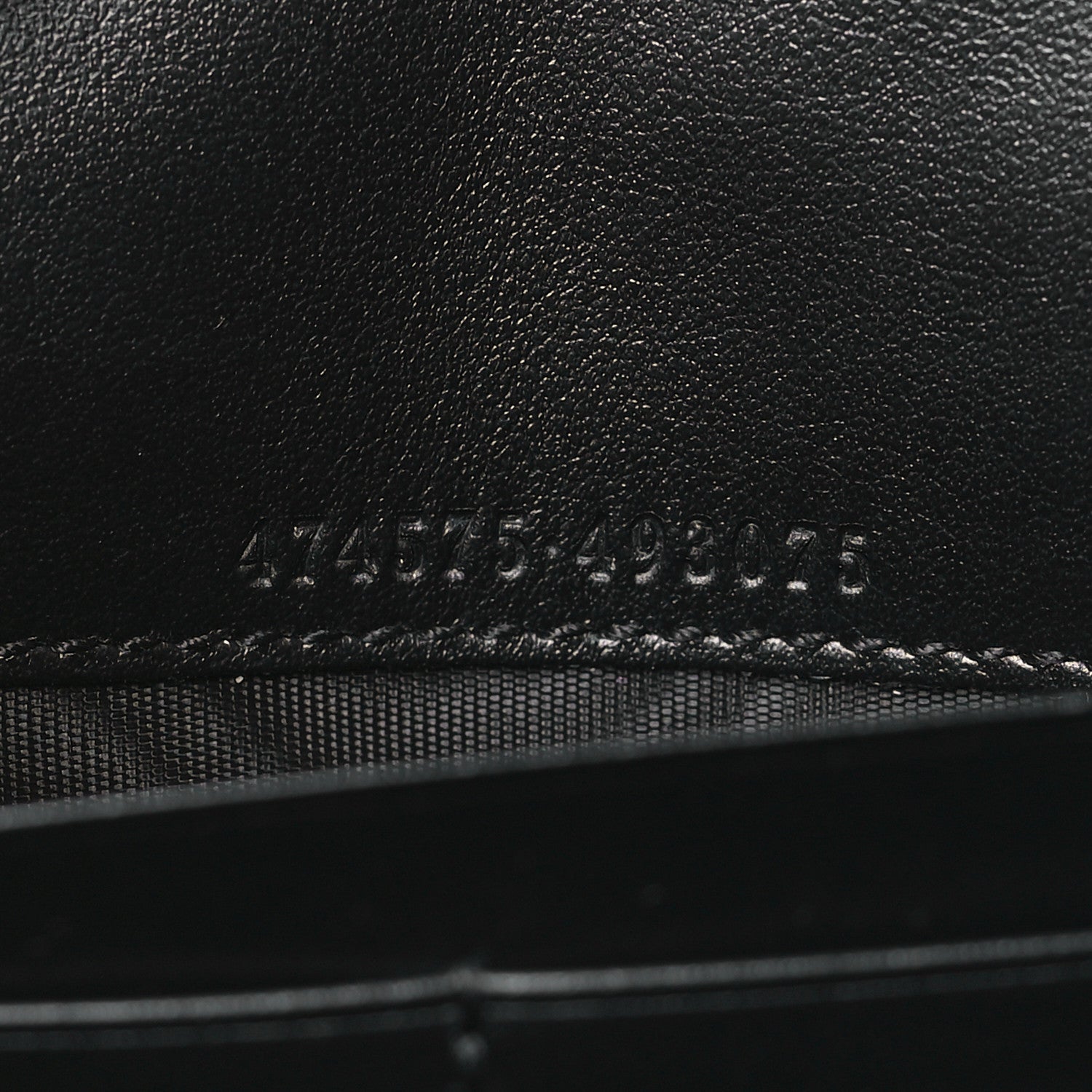 Gucci Calfskin Matelasse GG Marmont Chain Wallet Black 7 of 11