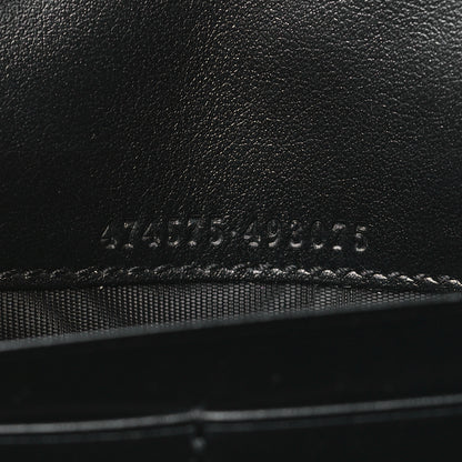 Gucci Calfskin Matelasse GG Marmont Chain Wallet Black 7 of 11